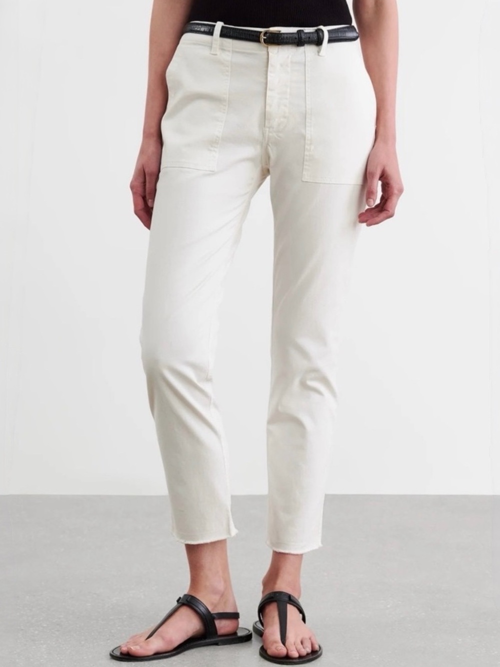 Nili Lotan Jenna Pants Eggshell White Size 10